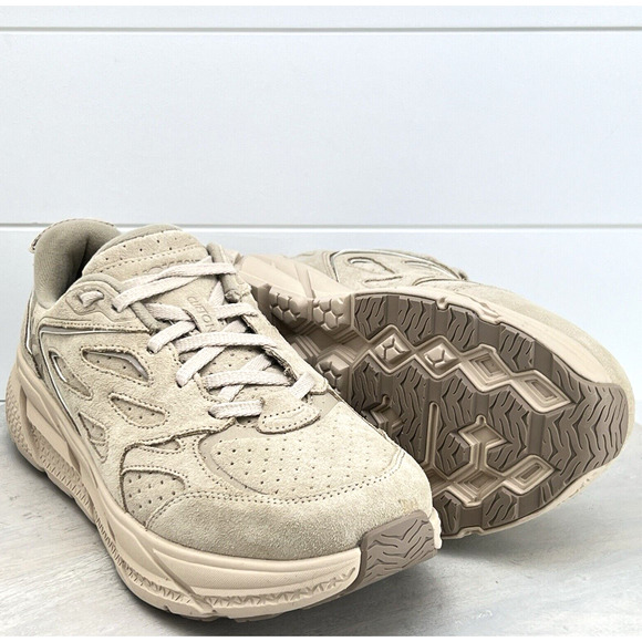 Hoka One One Elite Terrain Clifton L Suede Running Shoes SSDD Mens 9.5 NEW - Picture 1 of 7